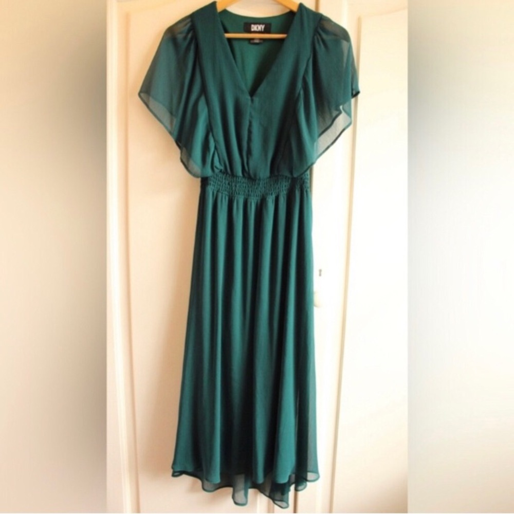DKNY Teal Maxi Dress